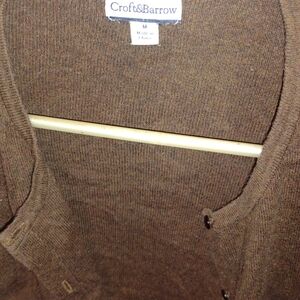 Croft & Barrow Brown Cardigan